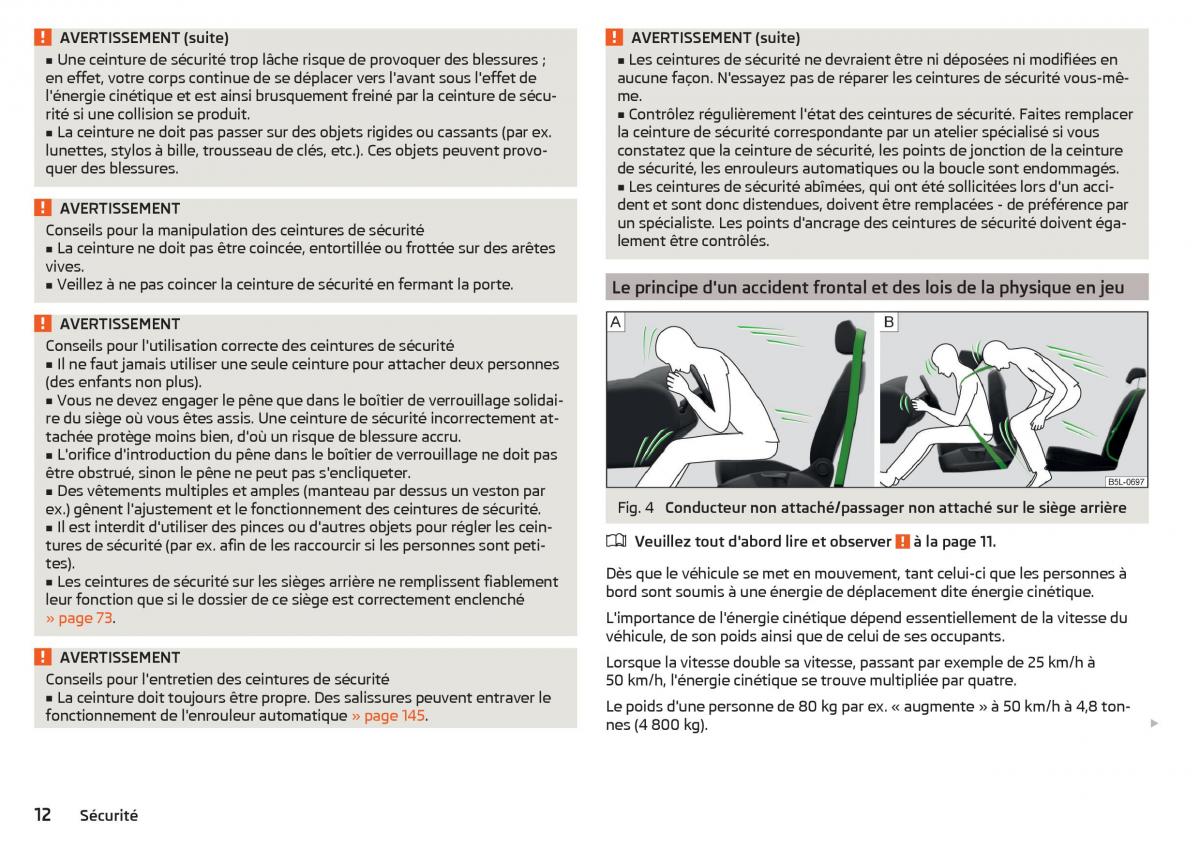 Skoda Rapid manuel du proprietaire / page 14