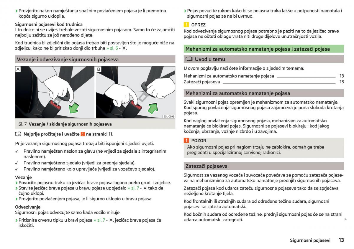 Skoda Rapid vlasnicko uputstvo / page 15