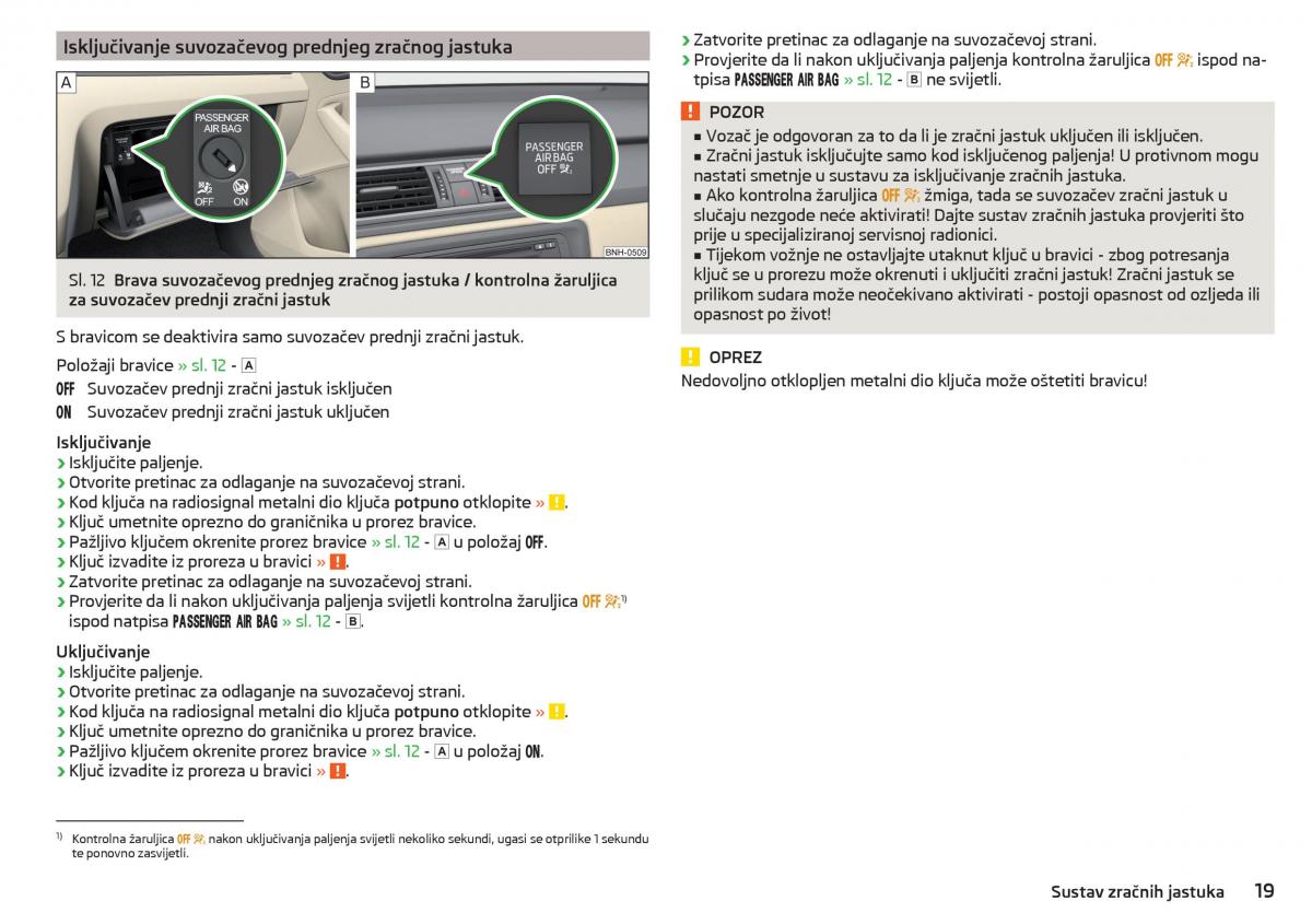 Skoda Rapid vlasnicko uputstvo / page 21