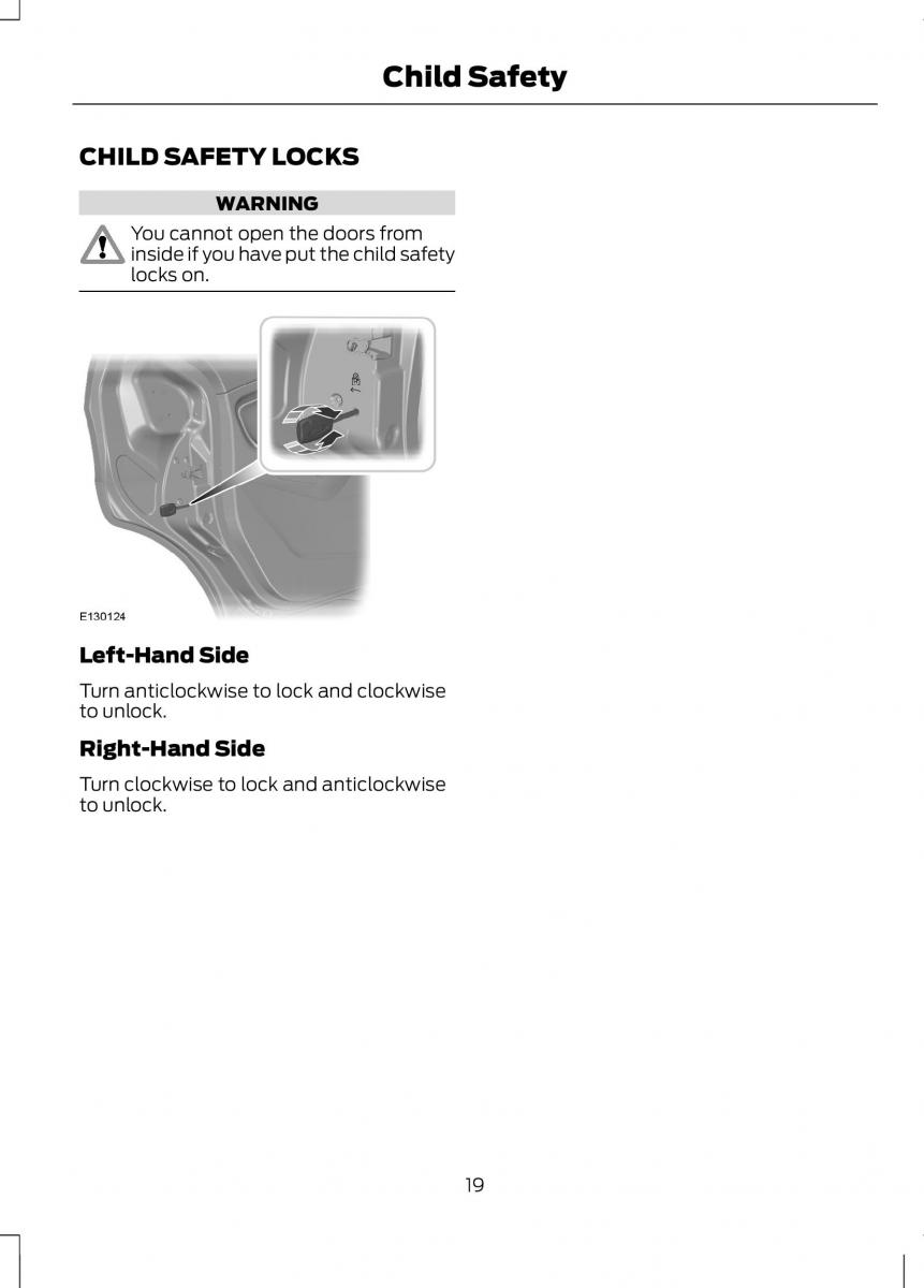 Ford B Max owners manual / page 21