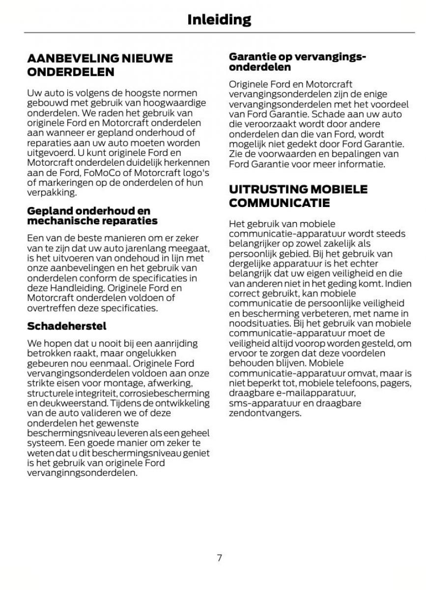 Ford B Max handleiding / page 10
