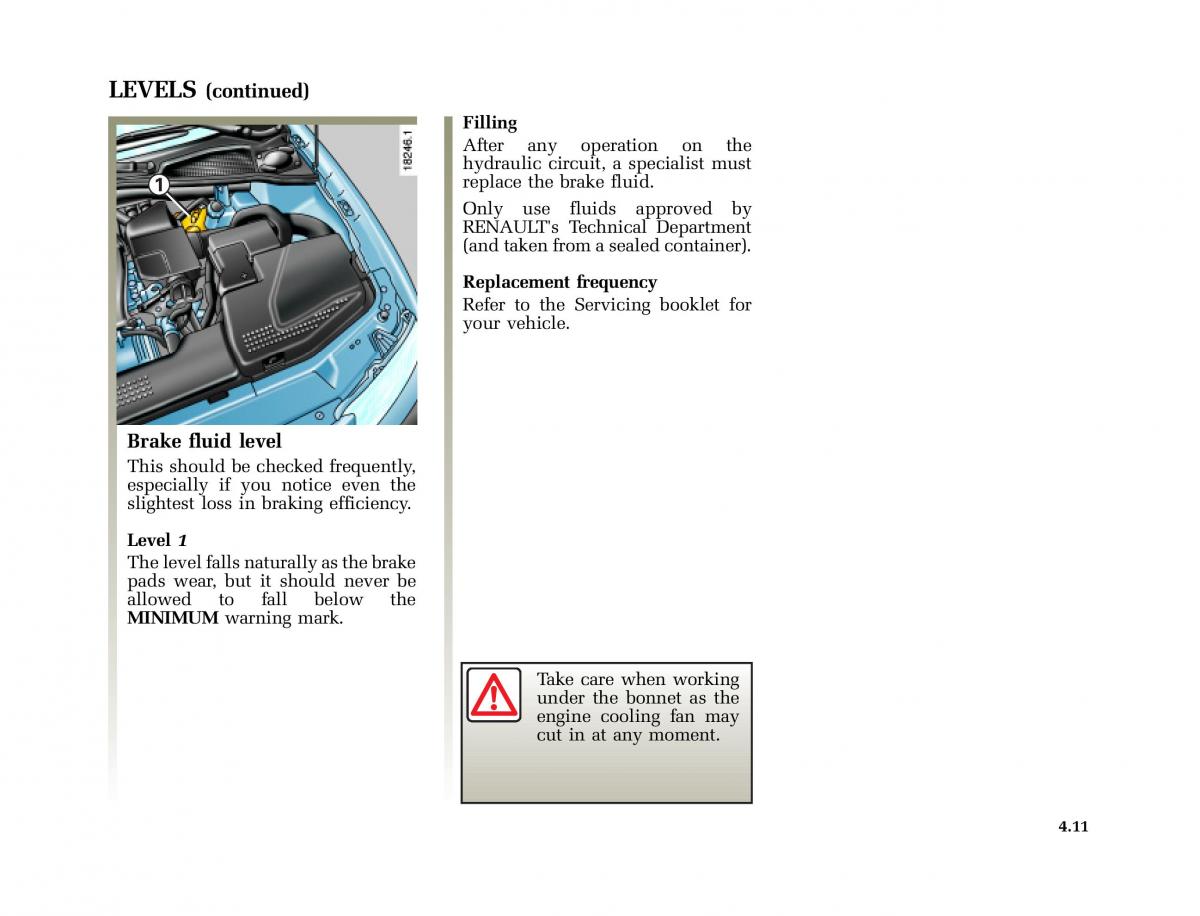 Renault Laguna I 1 owners manual / page 188
