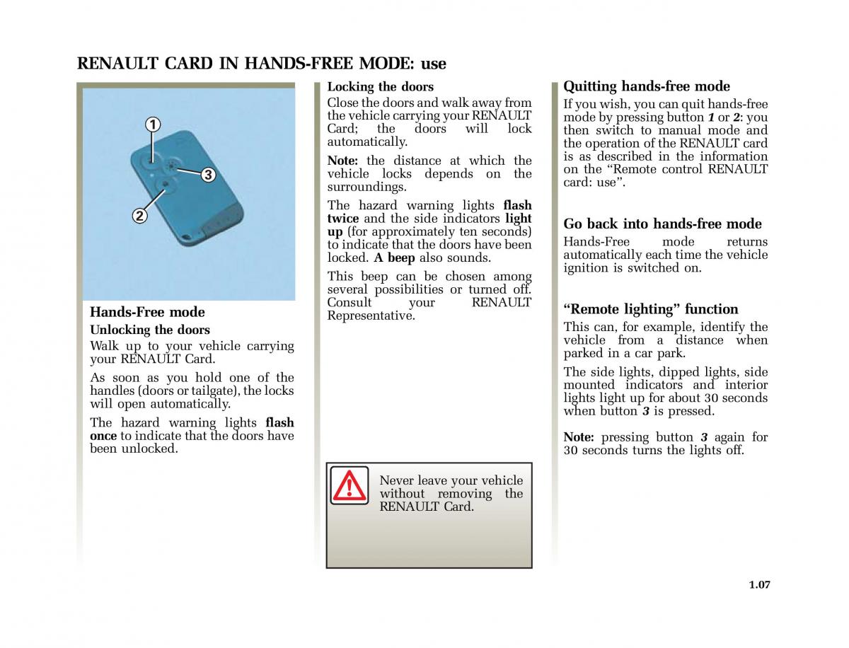 Renault Laguna II 2 owners manual / page 16
