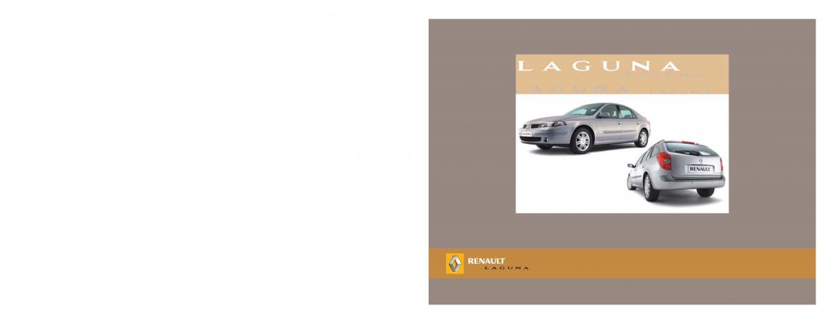 Renault Laguna II 2 owners manual / page 1
