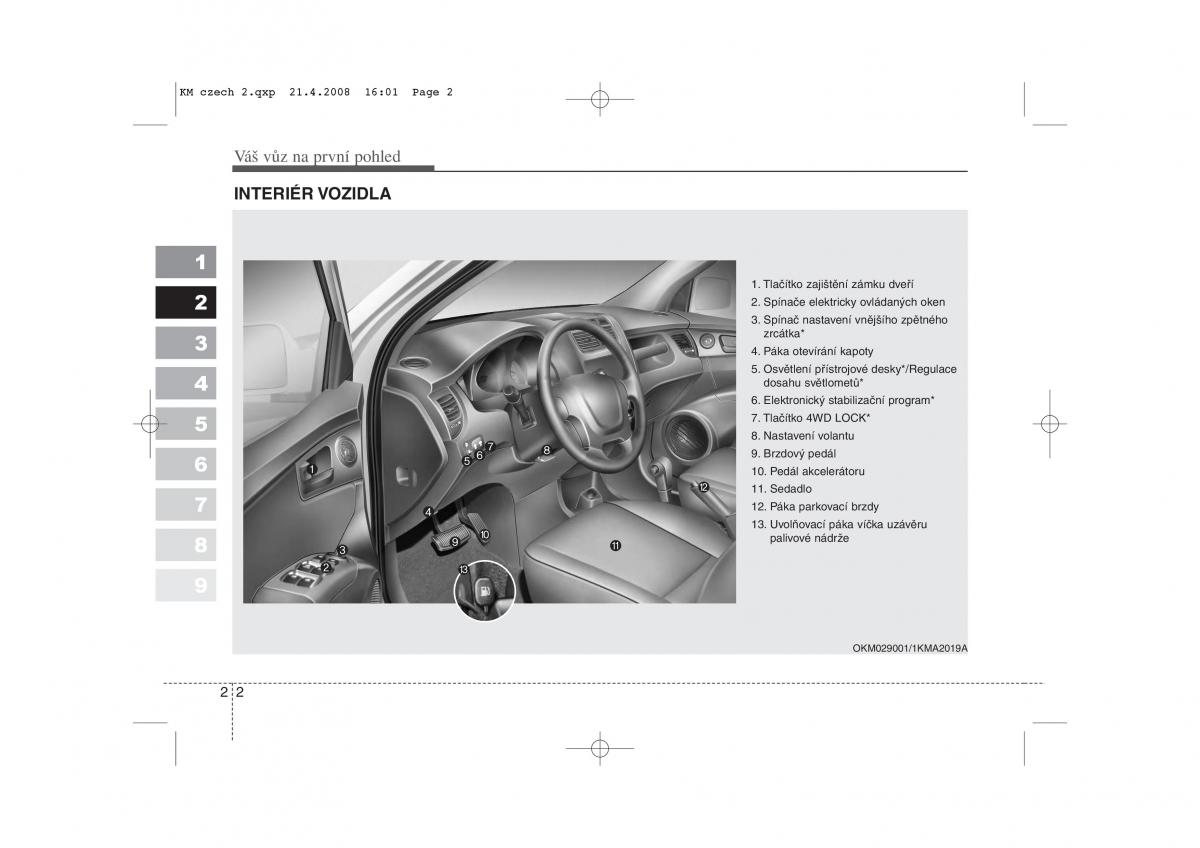 KIA Sportage II 2 navod k obsludze / page 8