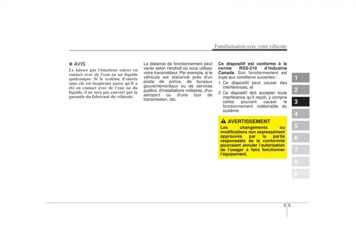 KIA Sportage II 2 manuel du proprietaire / page 14