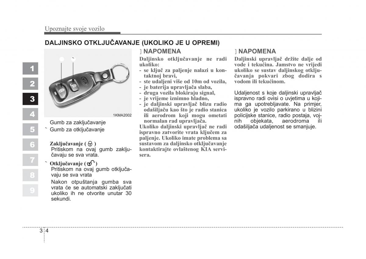 KIA Sportage II 2 vlasnicko uputstvo / page 14
