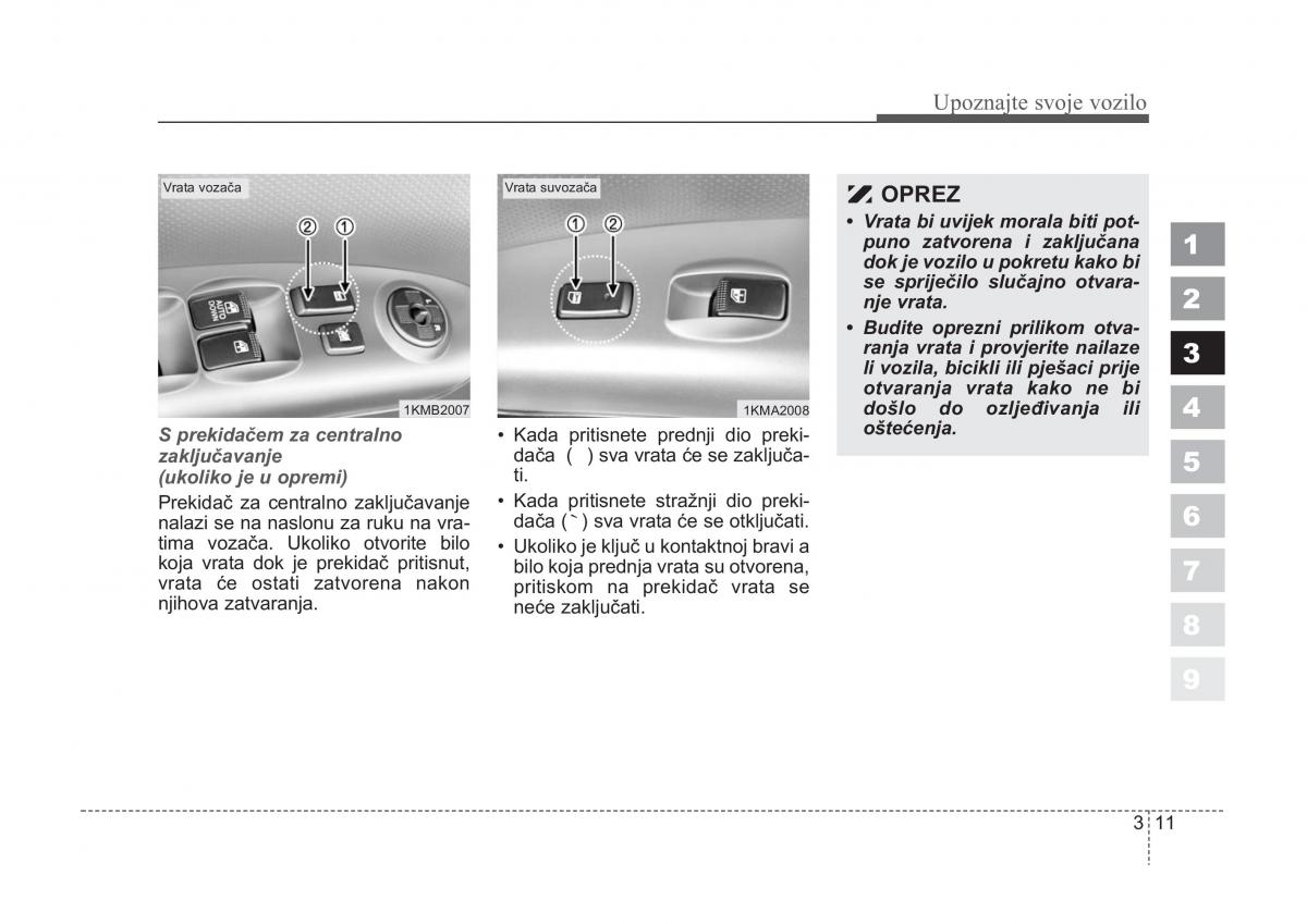 KIA Sportage II 2 vlasnicko uputstvo / page 21