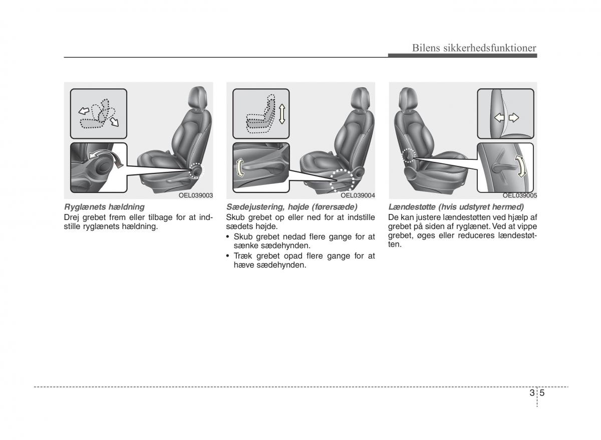 KIA Sportage III 3 Bilens instruktionsbog / page 21