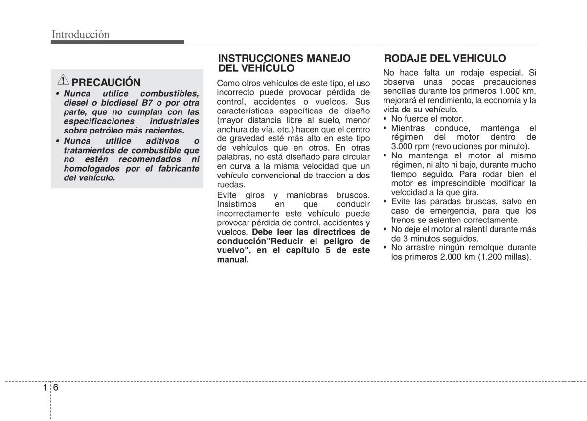 KIA Sportage III 3 manual del propietario / page 6