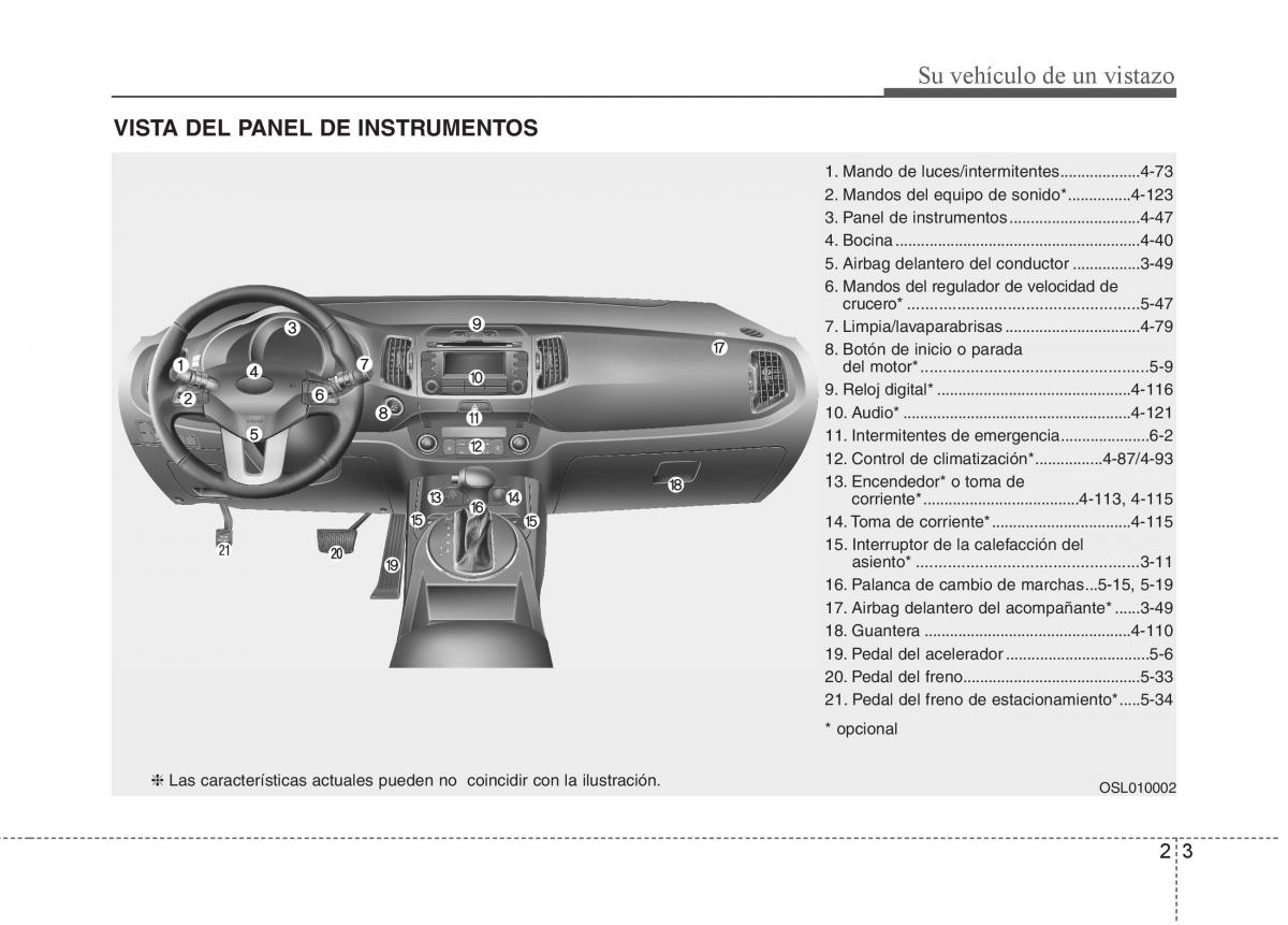 KIA Sportage III 3 manual del propietario / page 10