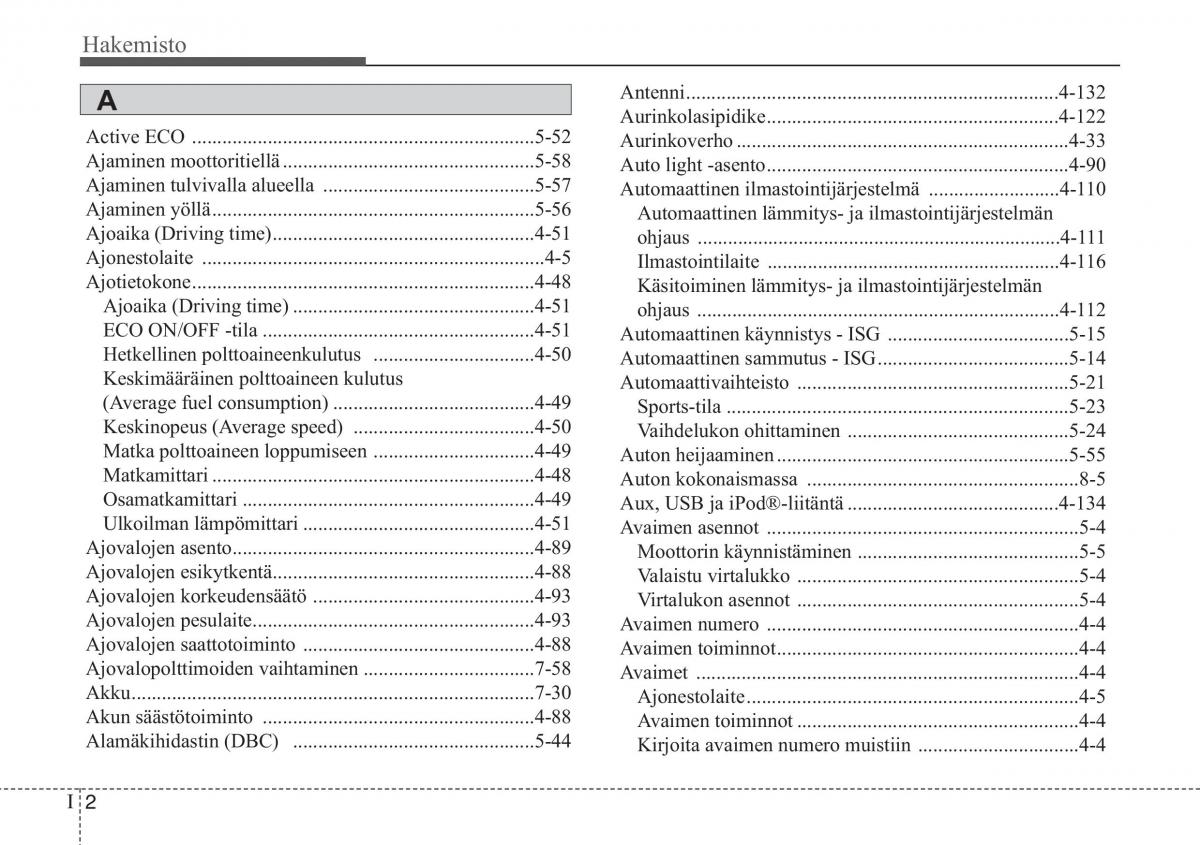 KIA Sportage III 3 omistajan kasikirja / page 556