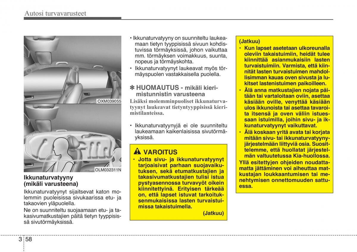 KIA Sportage III 3 omistajan kasikirja / page 73