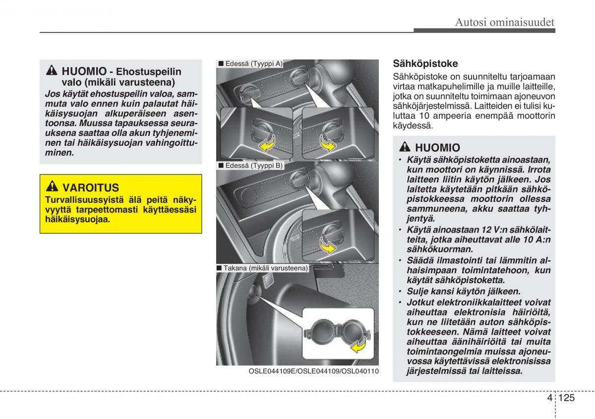 KIA Sportage III 3 omistajan kasikirja / page 206