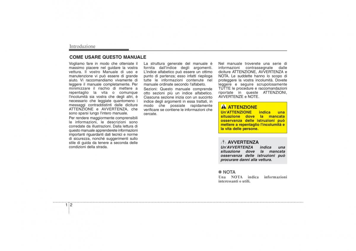 KIA Sportage III 3 manuale del proprietario / page 6