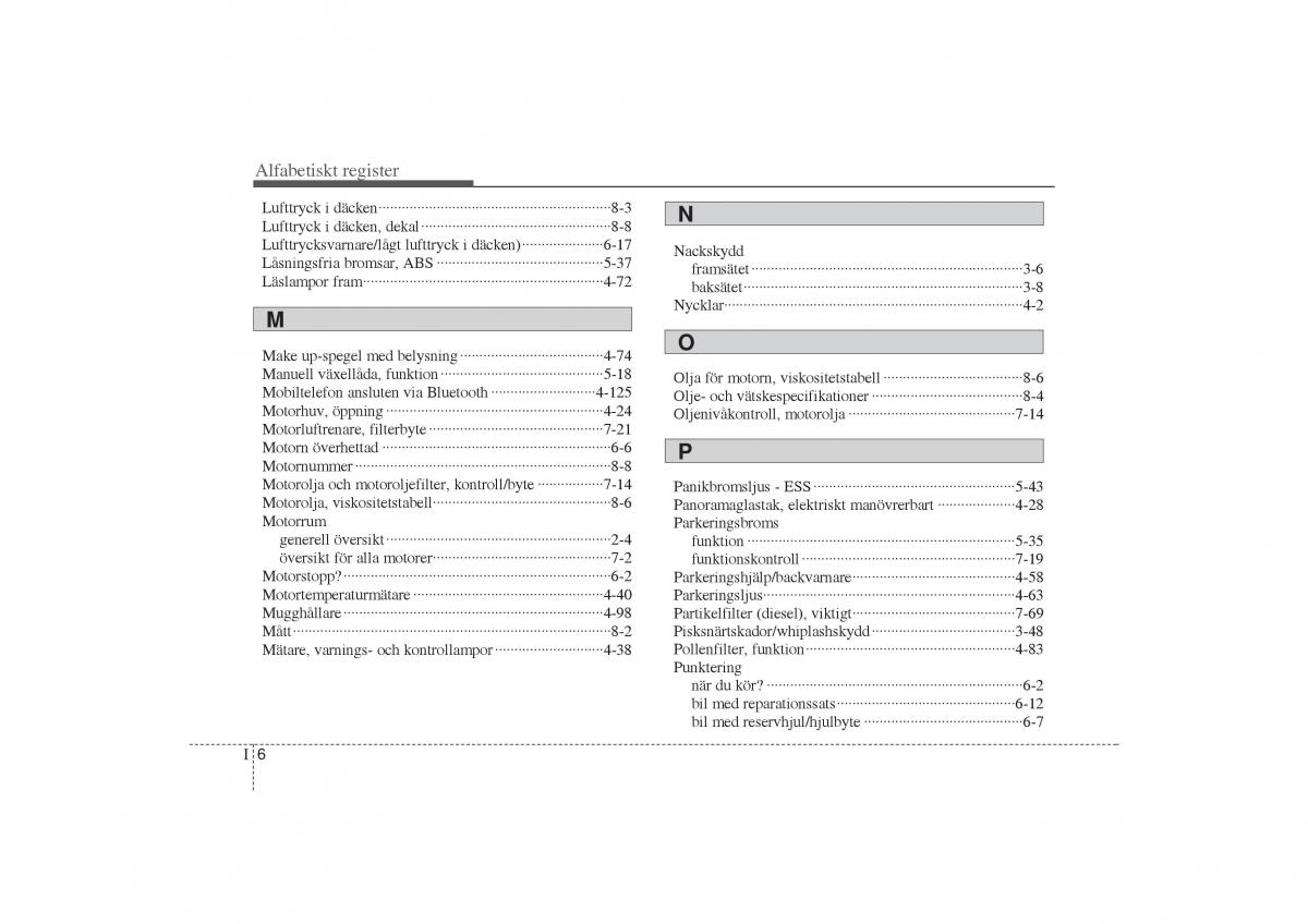 KIA Sportage III 3 instruktionsbok / page 9