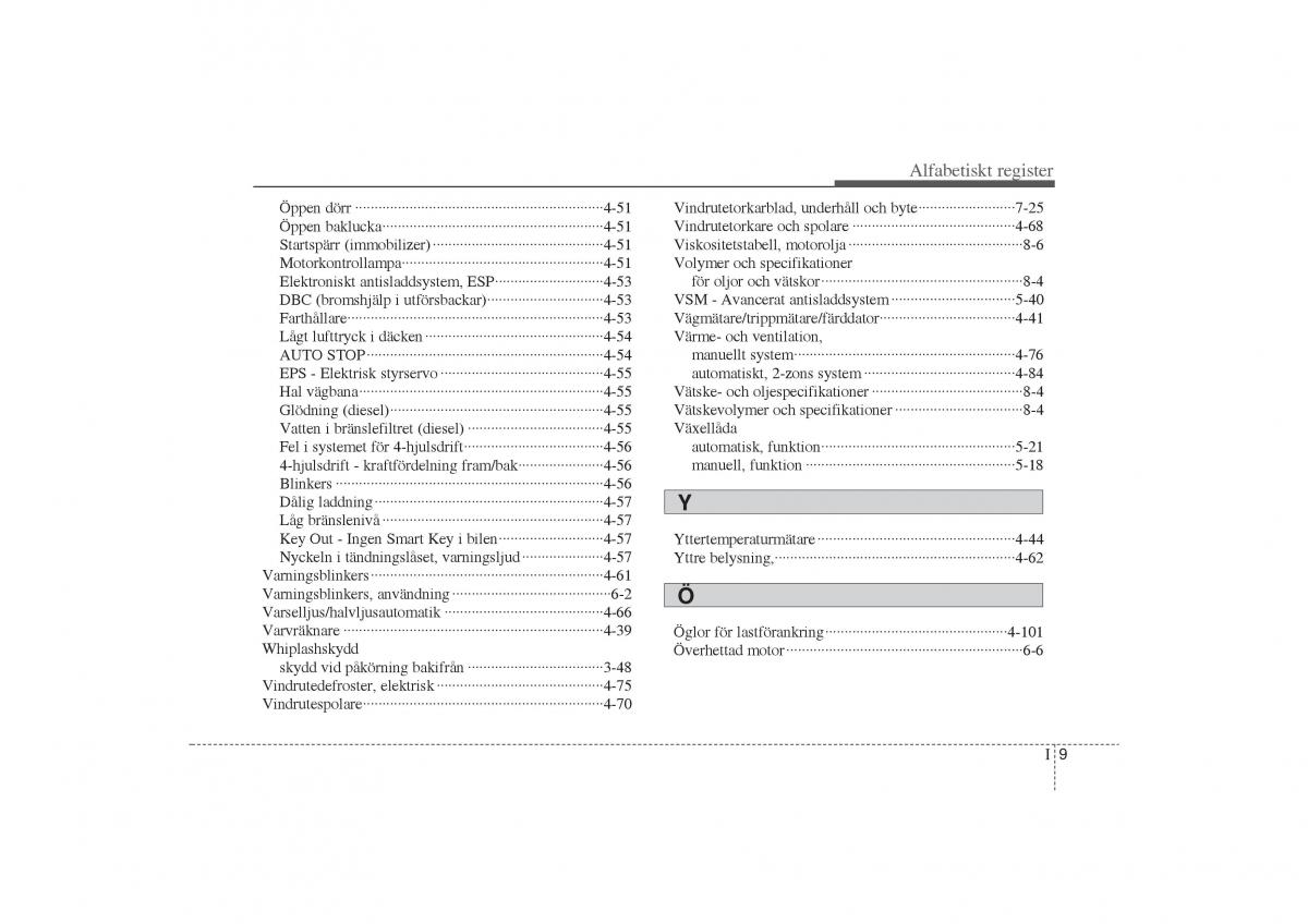 KIA Sportage III 3 instruktionsbok / page 12