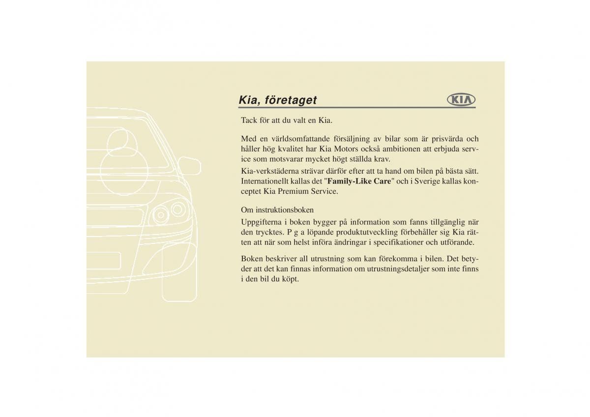 KIA Sportage III 3 instruktionsbok / page 3