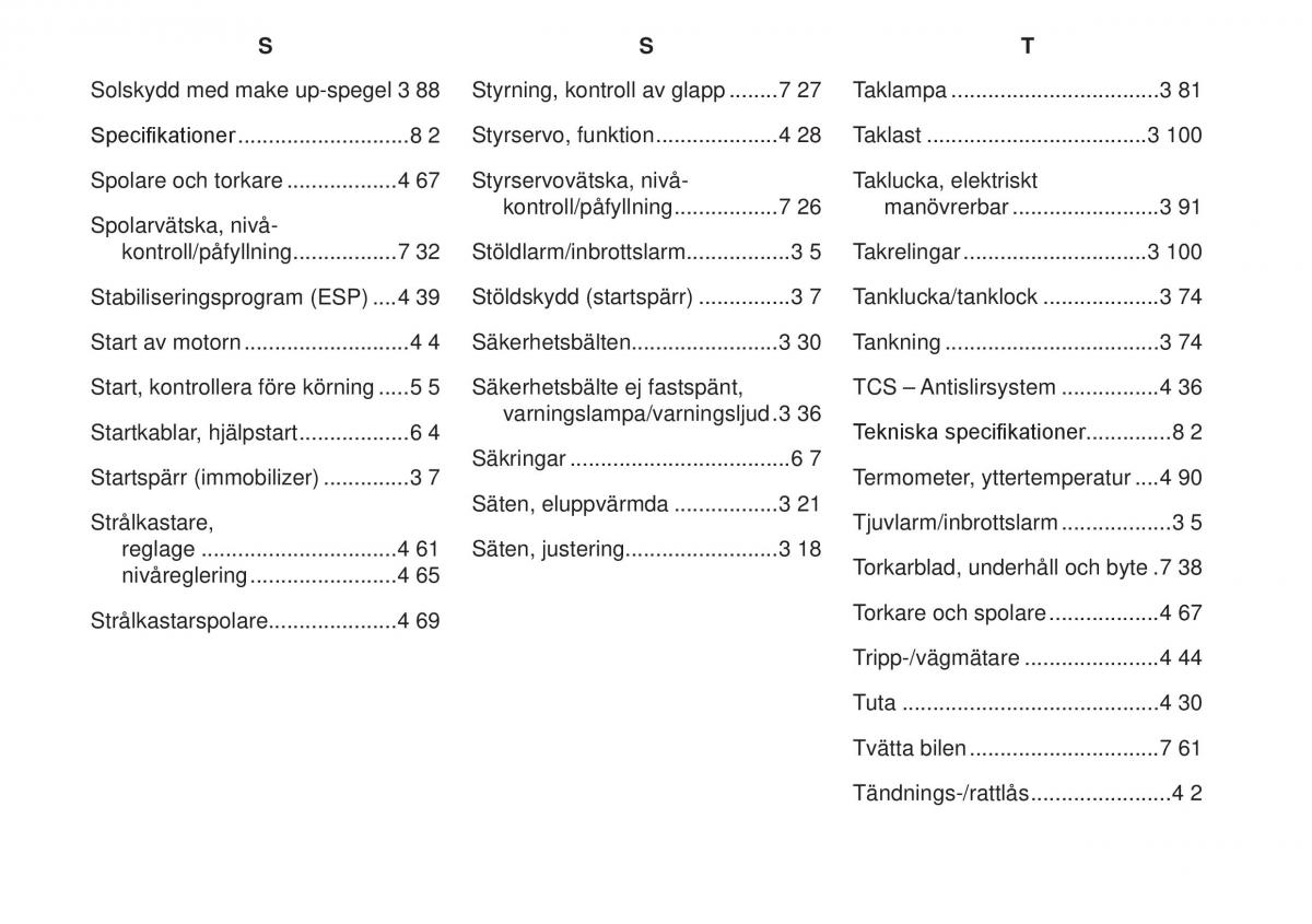 KIA Sportage II 2 instruktionsbok / page 8