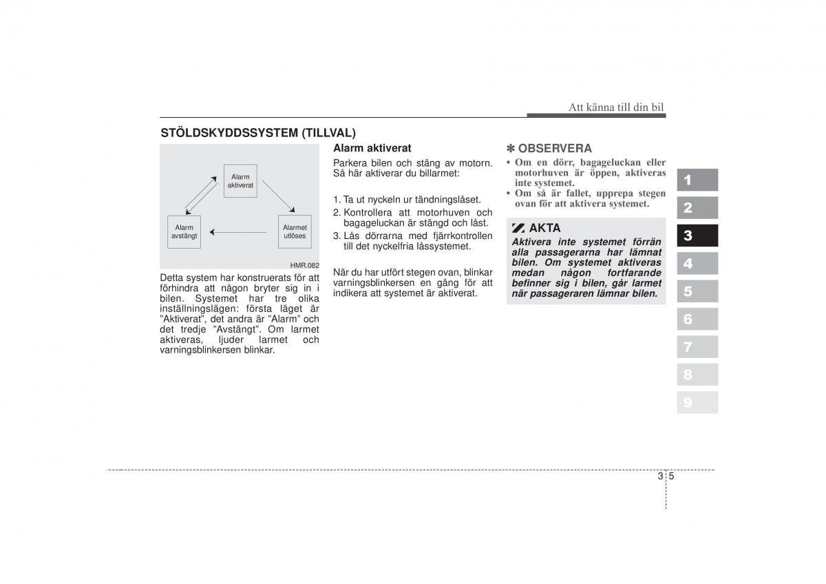 KIA Sportage II 2 instruktionsbok / page 21