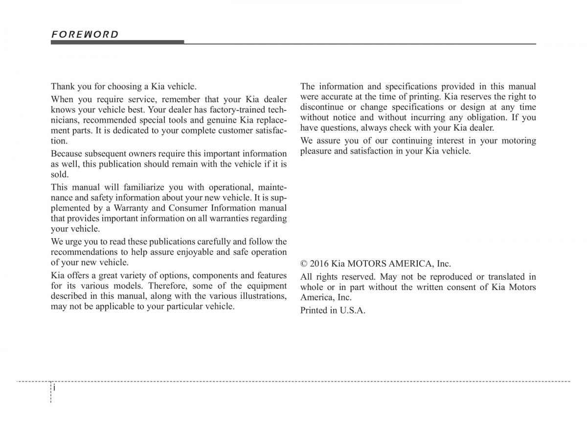 KIA Sportage IV 4 owners manual / page 3