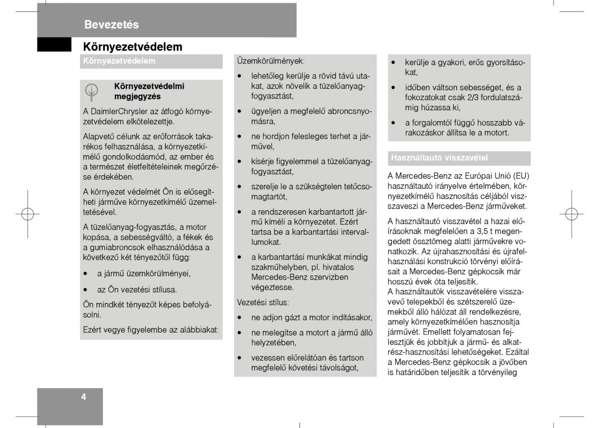 Mercedes Benz E Class W211 Kezelesi utmutato / page 6