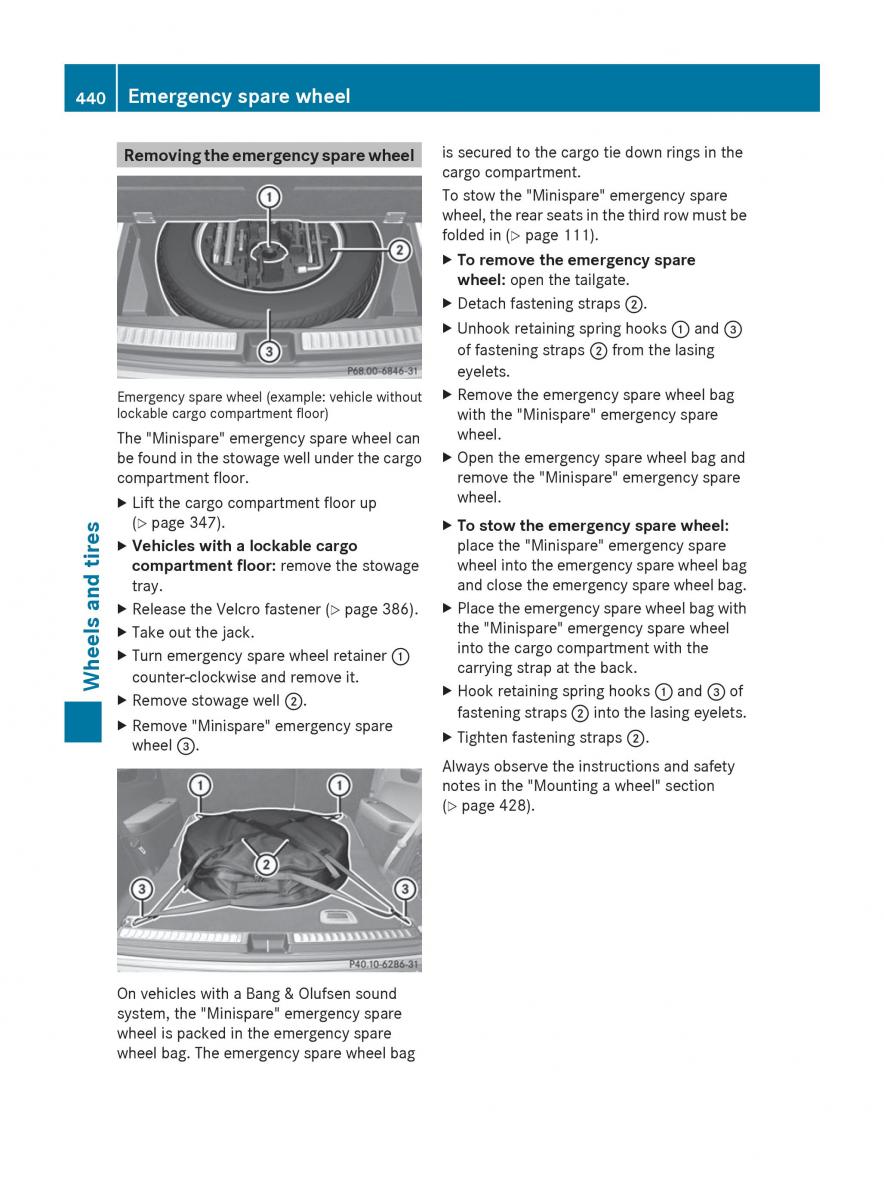 Mercedes Benz GL Class X166 owners manual / page 442