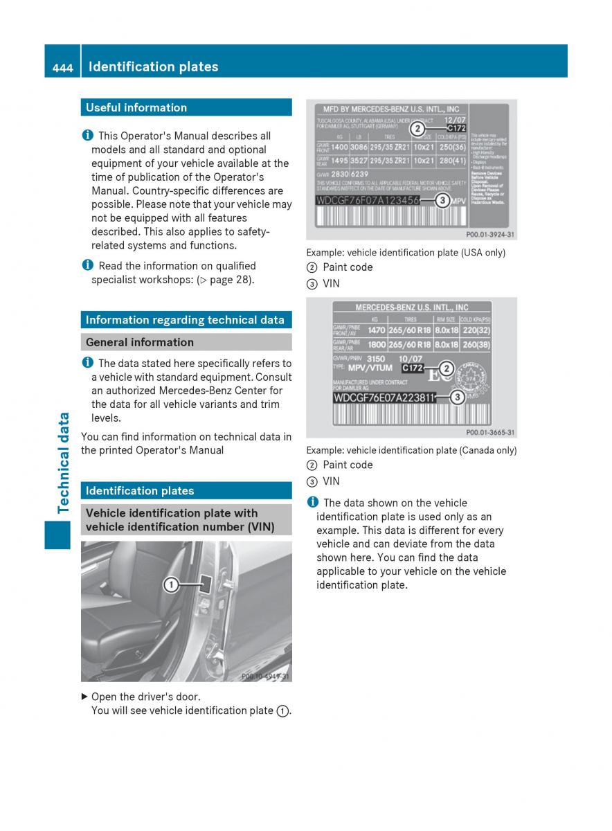 Mercedes Benz GL Class X166 owners manual / page 446