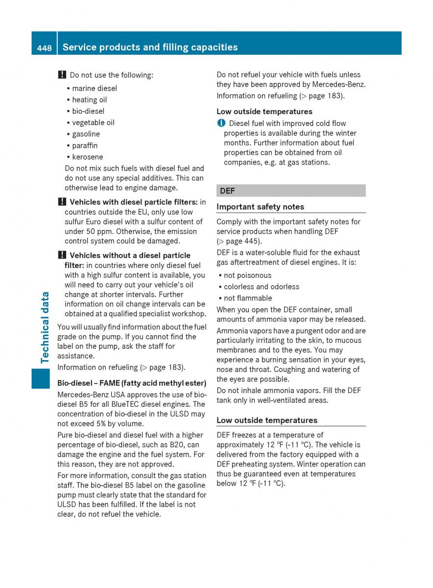 Mercedes Benz GL Class X166 owners manual / page 450