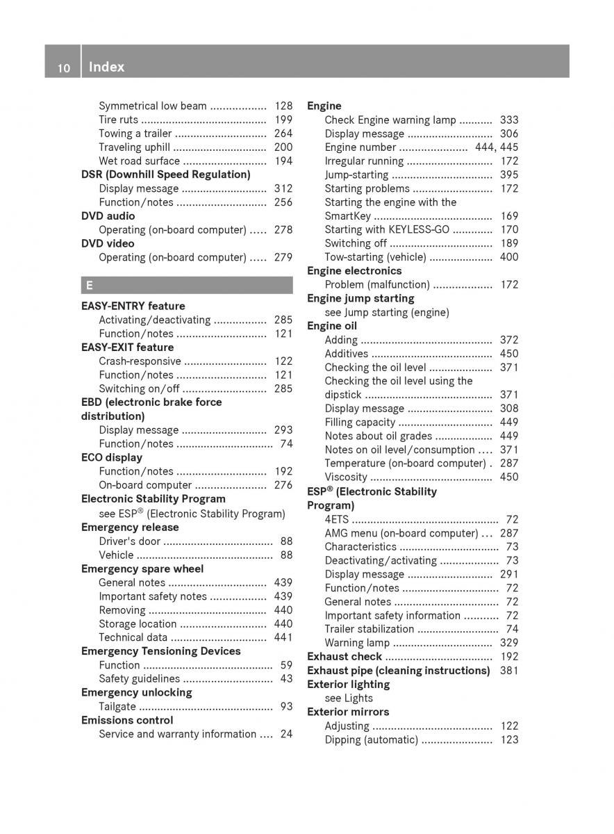 Mercedes Benz GL Class X166 owners manual / page 12
