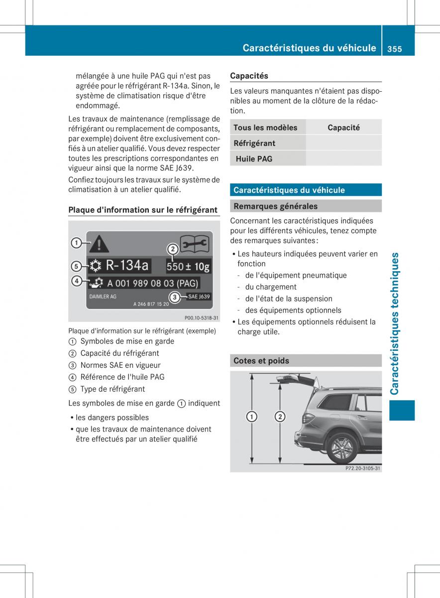 Mercedes Benz GL Class X166 manuel du proprietaire / page 357