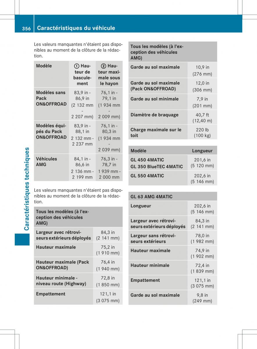 Mercedes Benz GL Class X166 manuel du proprietaire / page 358