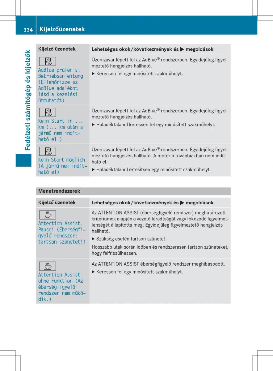 Mercedes Benz GL Class X166 Kezelesi utmutato / page 336