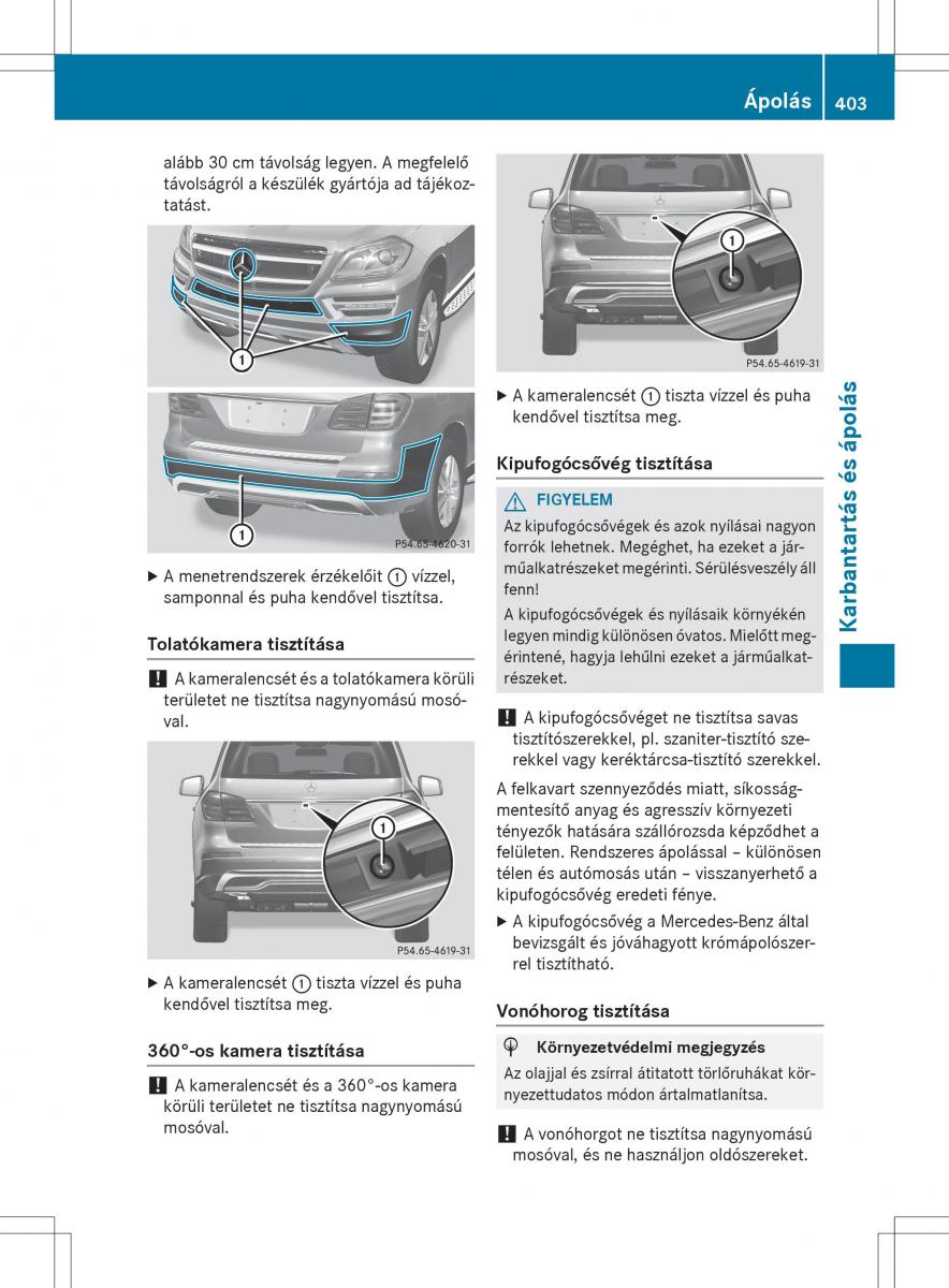 Mercedes Benz GL Class X166 Kezelesi utmutato / page 405