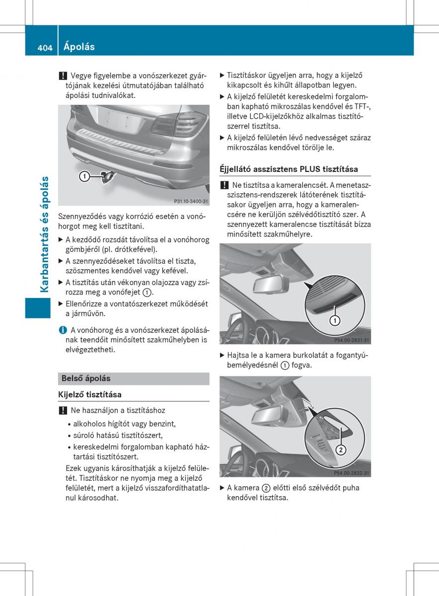 Mercedes Benz GL Class X166 Kezelesi utmutato / page 406