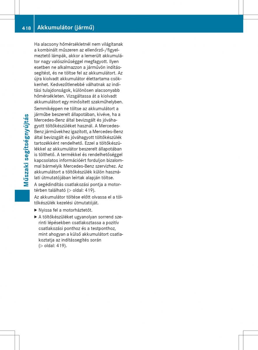 Mercedes Benz GL Class X166 Kezelesi utmutato / page 420