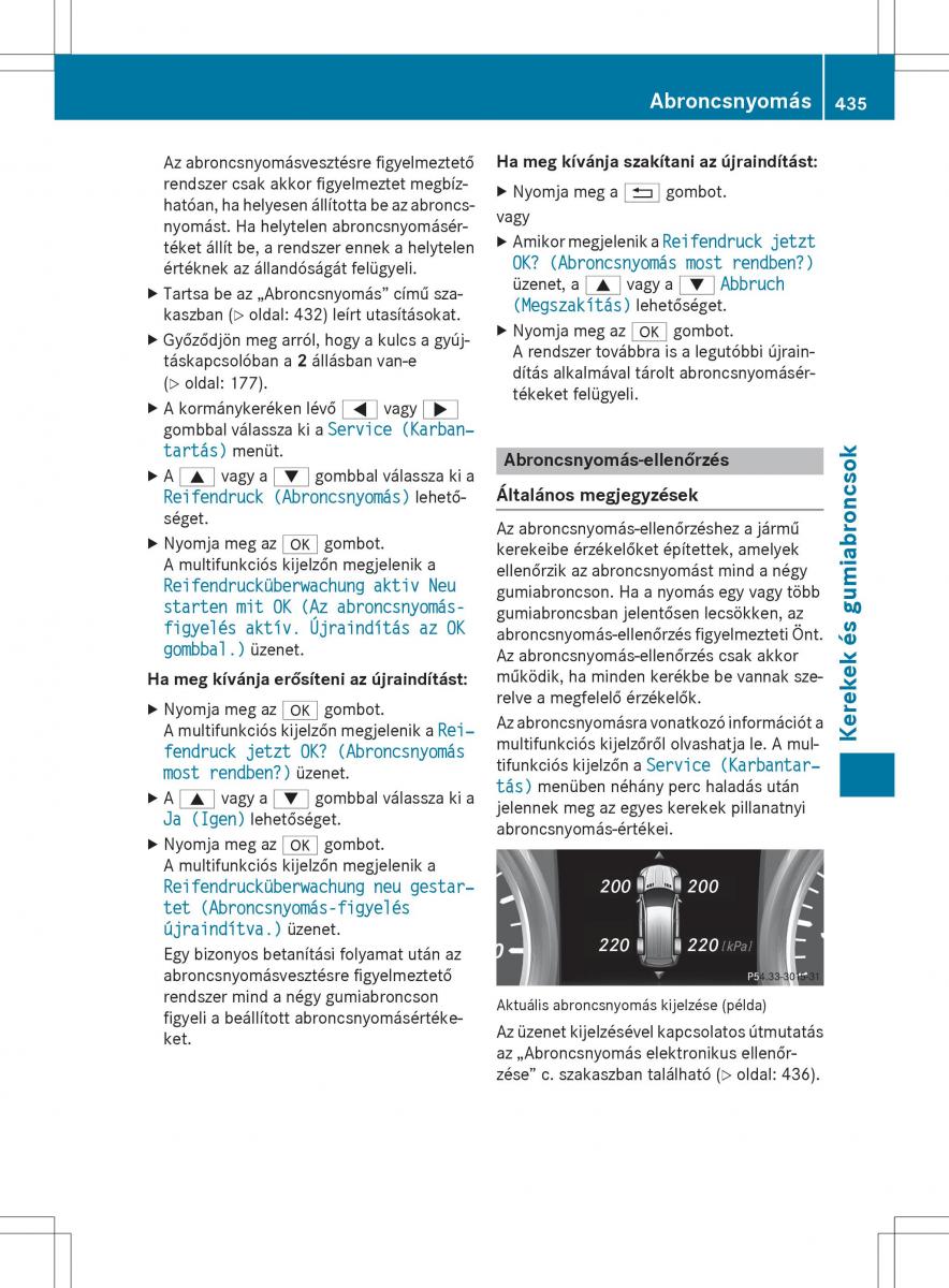 Mercedes Benz GL Class X166 Kezelesi utmutato / page 437