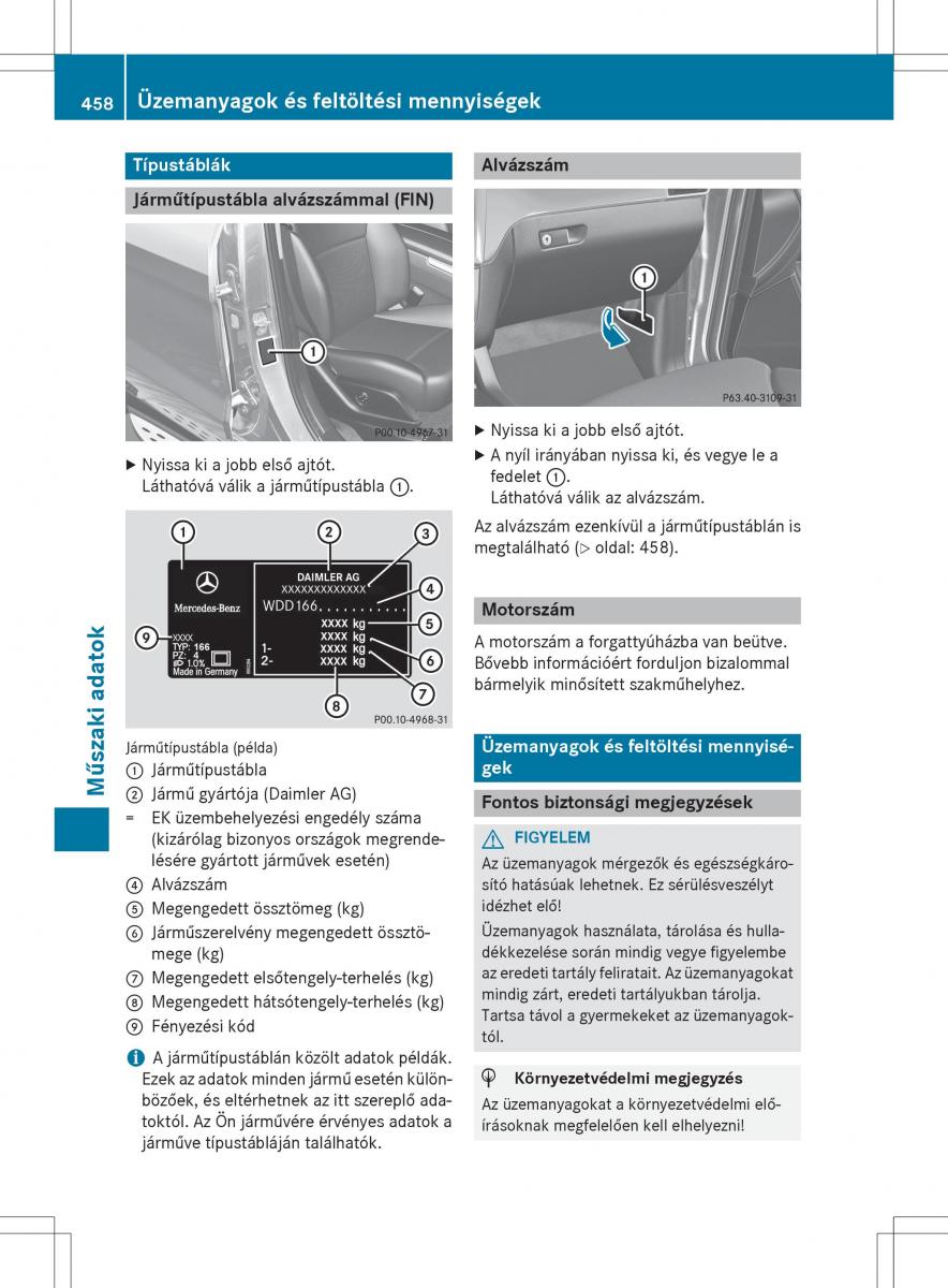 Mercedes Benz GL Class X166 Kezelesi utmutato / page 460