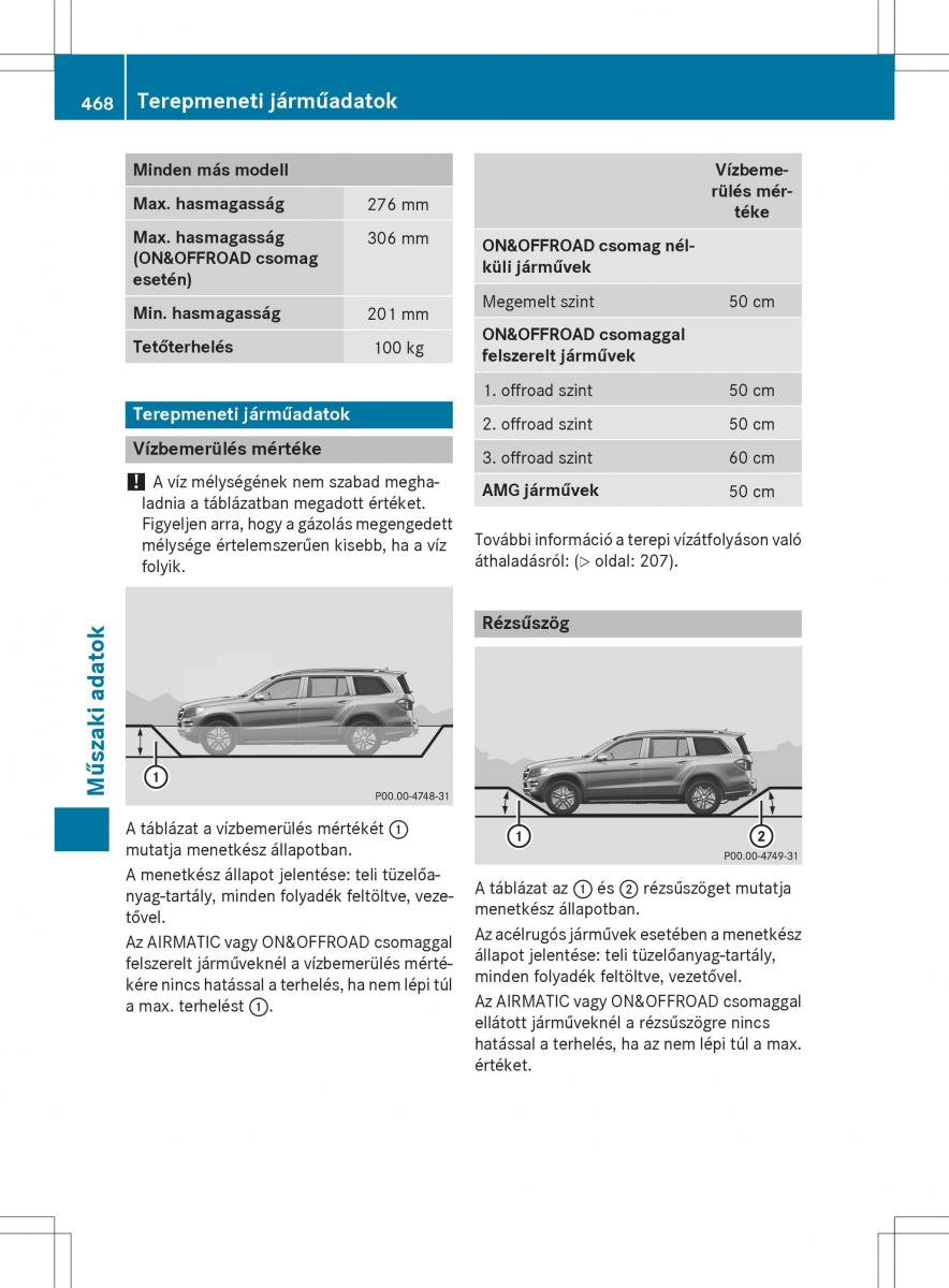 Mercedes Benz GL Class X166 Kezelesi utmutato / page 470