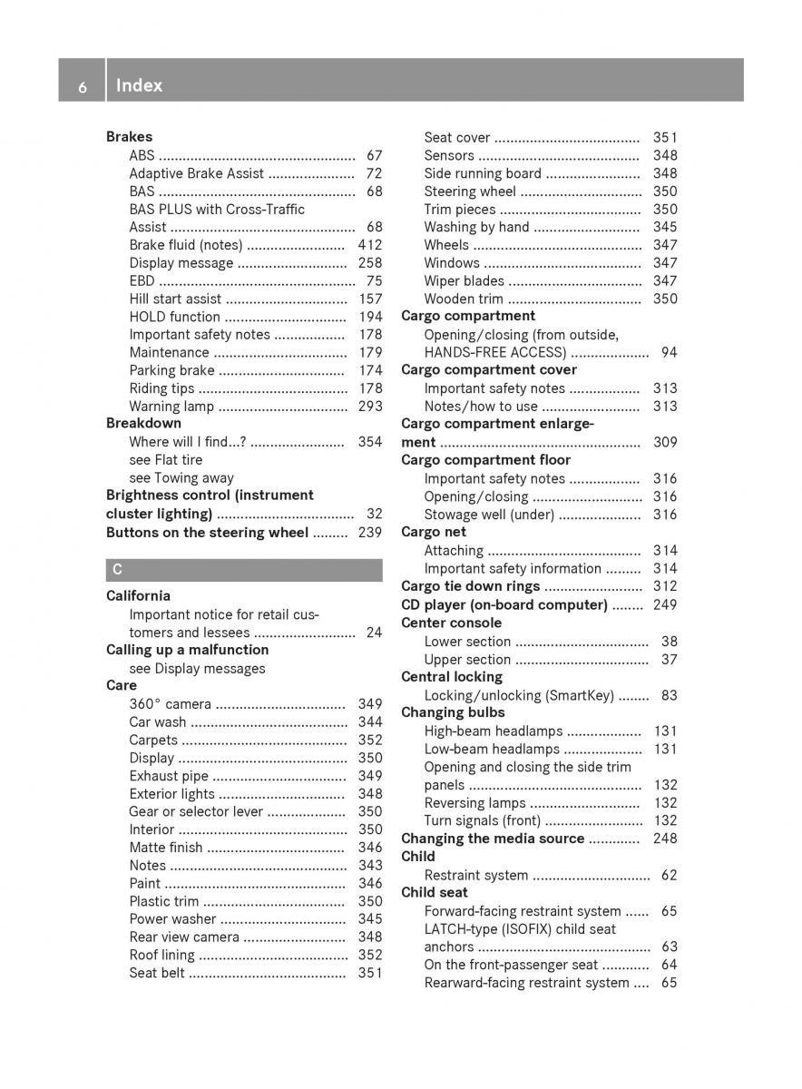 Mercedes Benz GLC Class owners manual / page 8
