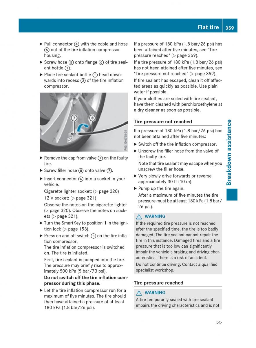 manual Mercedes GLC Mercedes Benz GLC Class owners manual / page 361