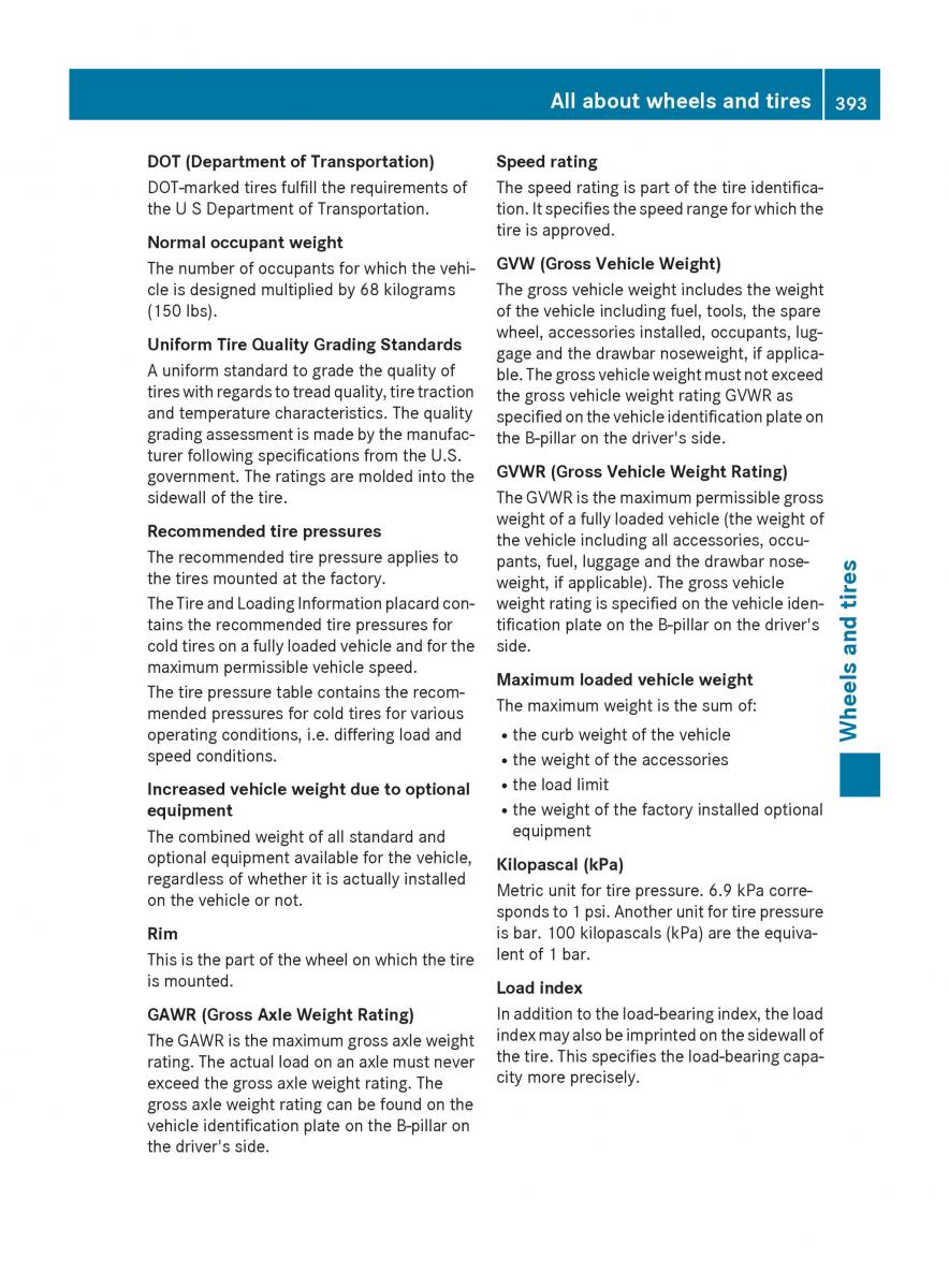 manual Mercedes GLC Mercedes Benz GLC Class owners manual / page 395