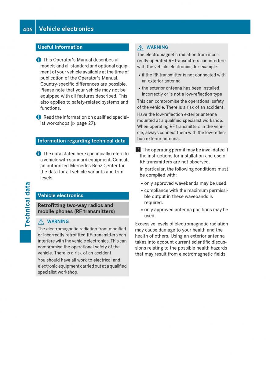 Mercedes Benz GLC Class owners manual / page 408