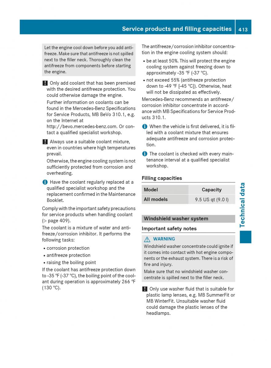 Mercedes Benz GLC Class owners manual / page 415