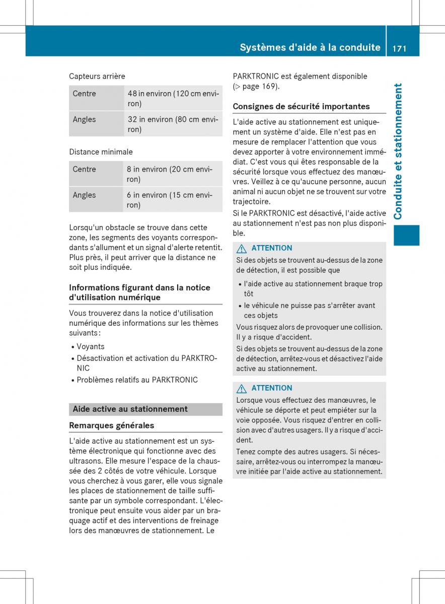 Mercedes Benz GLC Class manuel du proprietaire / page 173