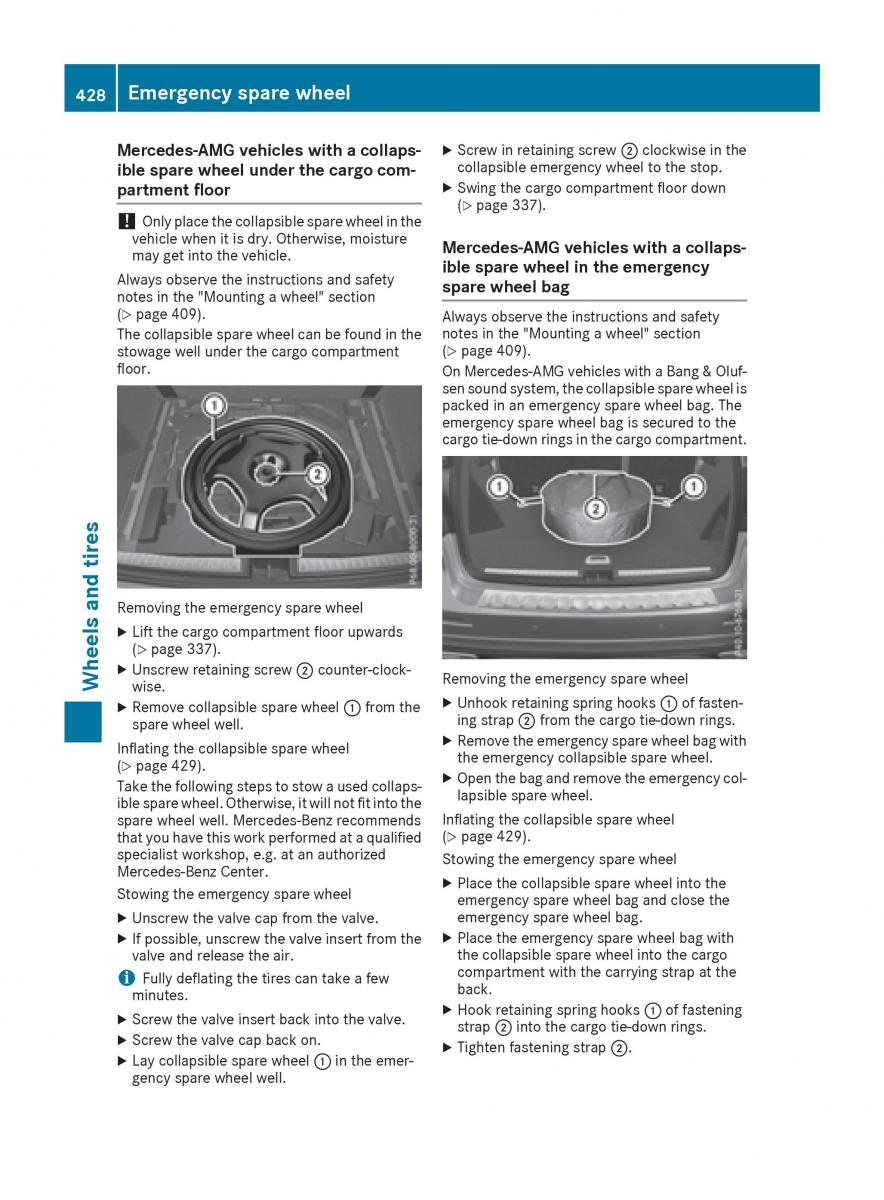 Mercedes Benz GLE Class owners manual / page 430