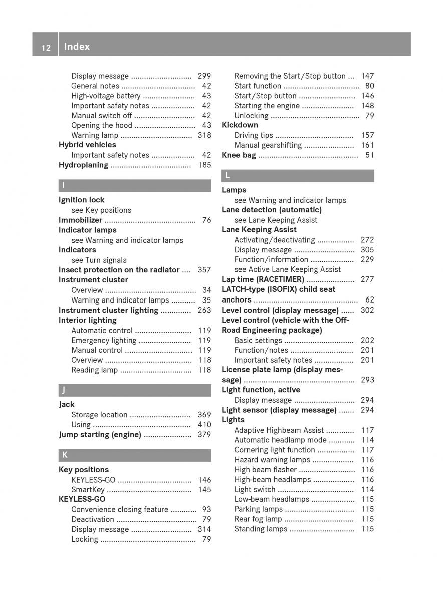 Mercedes Benz GLE Class owners manual / page 14