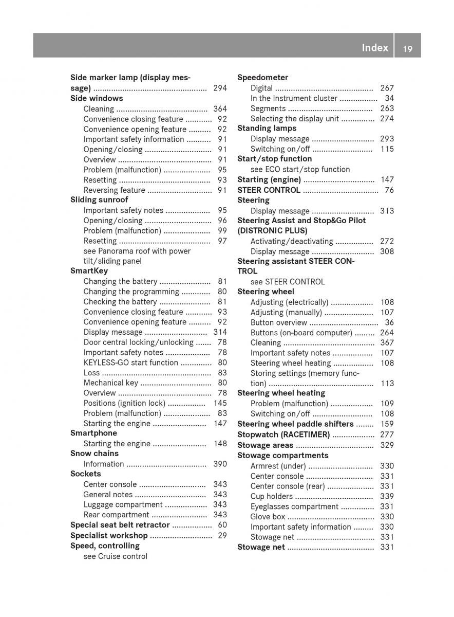 Mercedes Benz GLE Class owners manual / page 21