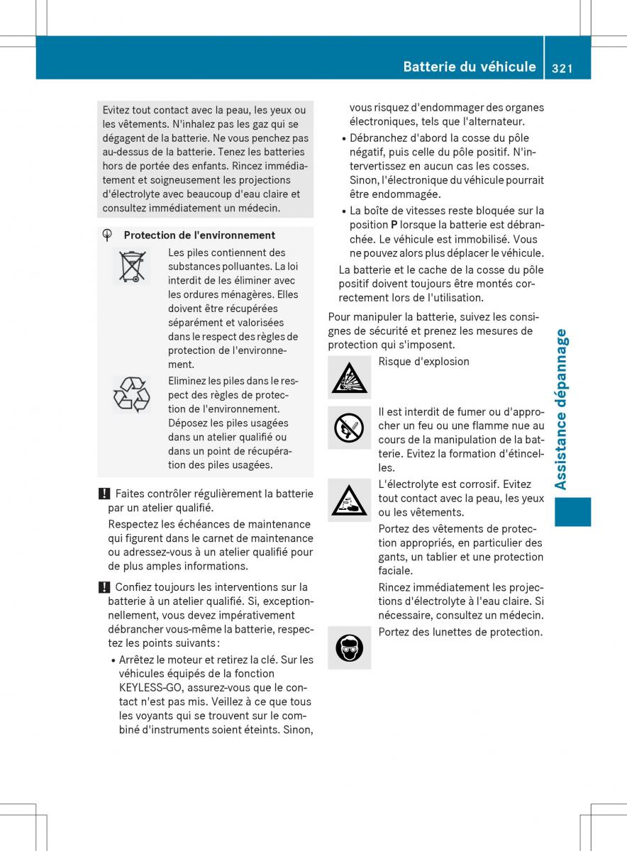 Mercedes Benz GLE Class manuel du proprietaire / page 323