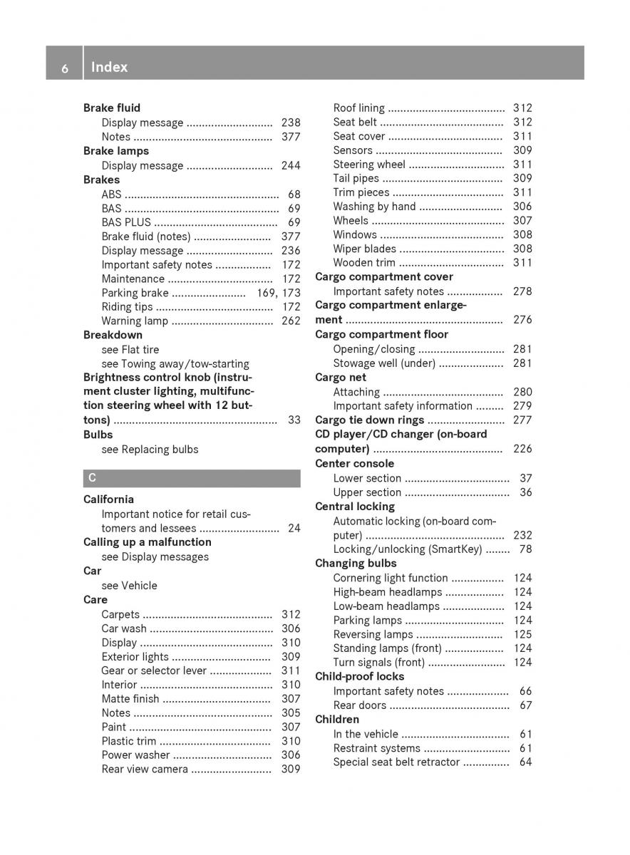 Mercedes Benz GLK Class X204 owners manual / page 8